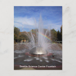 Seattle Science Center Fountain Card Postkarte