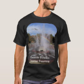 Seattle Science Centre Fountain Foto Unisex T-Shirt (Vorderseite)