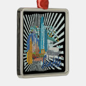 Seattle Silbernes Ornament (Rechts)