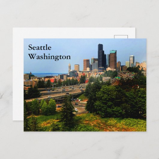 Seattle Skyline #1-2 Postcard Postkarte (Vorne/Hinten)