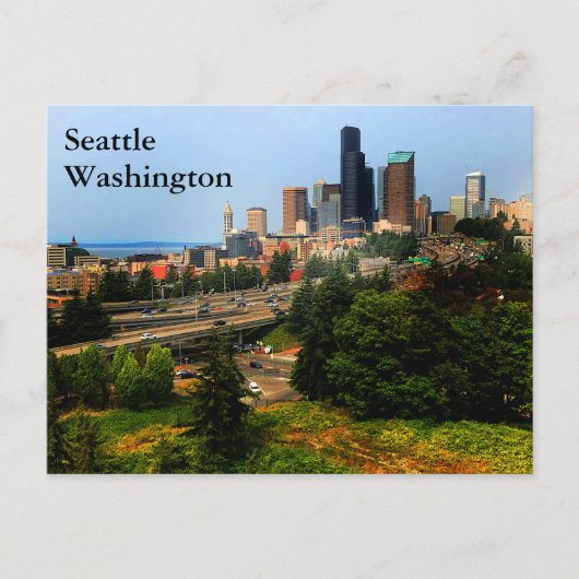 Seattle Skyline #1-2 Postcard Postkarte (Vorderseite)