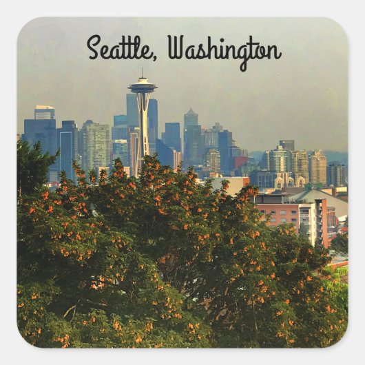 Seattle Skyline #1 Stickers (Vorderseite)
