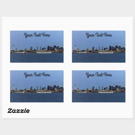 Seattle Skyline #2-2 Stickers (Blatt)