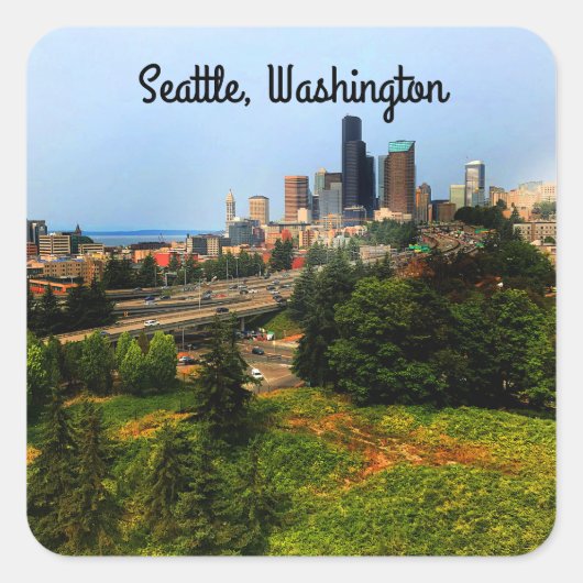 Seattle Skyline #3 Stickers (Vorderseite)