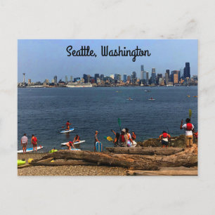 Seattle Skyline #4-2 Postcard Postkarte