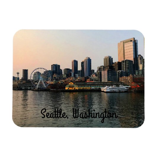Seattle Skyline #5 Magnet (Horizontal)