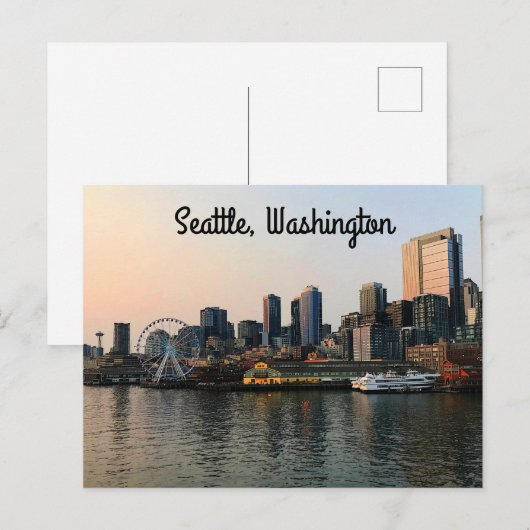 Seattle Skyline #5 Postcard Postkarte (Vorne/Hinten)