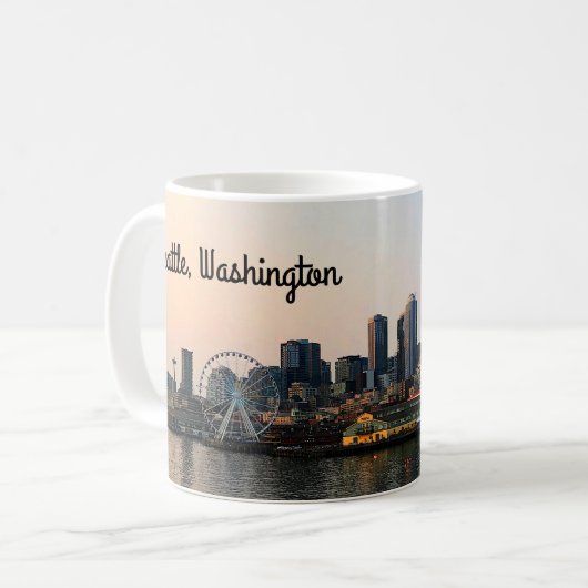 Seattle Skyline #5 Tasse (Vorderseite Links)