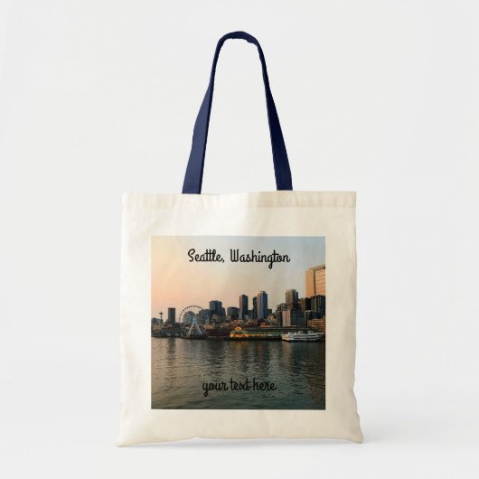 Seattle Skyline #5 Tote Bag Tragetasche (Vorne)
