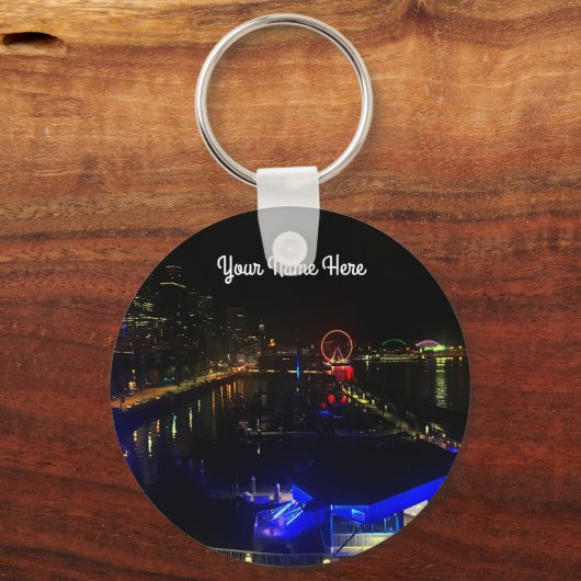 Seattle Skyline #6 Schlüsselanhänger (Vorderseite)