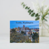 Seattle Skyline #7 Postcard Postkarte (Stehend Vorderseite)