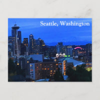 Seattle Skyline #8-2 Postcard