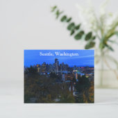Seattle Skyline #8 Postcard Postkarte (Stehend Vorderseite)