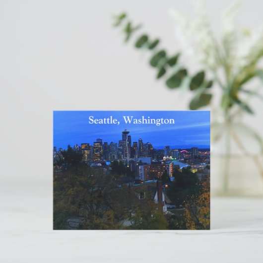 Seattle Skyline #8 Postcard Postkarte (Stehend Vorderseite)