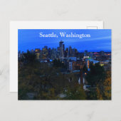 Seattle Skyline #8 Postcard Postkarte (Vorne/Hinten)