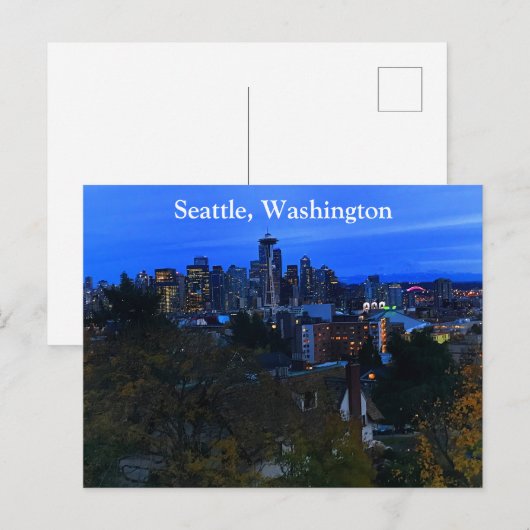 Seattle Skyline #8 Postcard Postkarte (Vorne/Hinten)
