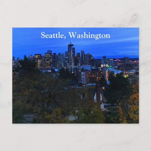 Seattle Skyline #8 Postcard Postkarte (Vorderseite)