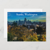 Seattle Skyline #9 Postcard Postkarte (Vorne/Hinten)