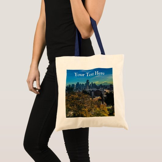 Seattle Skyline #9 Tote Bag Tragetasche (Vorderseite (Produkt))