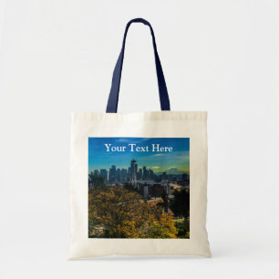 Seattle Skyline #9 Tote Bag Tragetasche