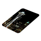 Seattle skyline at night, with space Needle. Magnet (Linke Seite)