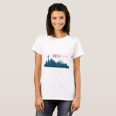 Seattle Skyline Blue T-Shirt (Vorne ganz)
