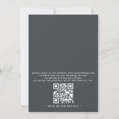 SEATTLE Skyline Destination Modern QR Code Wedding Einladung (Rückseite)
