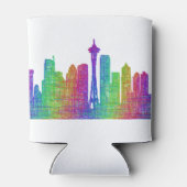 Seattle Skyline Dosenkühler (Rückseite)