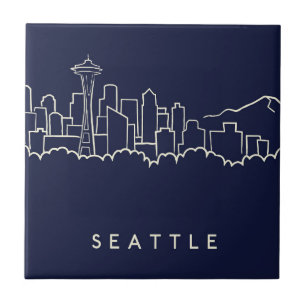 Seattle-Skyline Fliese