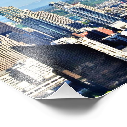 Seattle Skyline Fotodruck (Ecke)