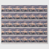 Seattle Skyline Geschenkpapier (Flach)