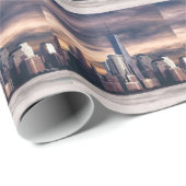 Seattle Skyline Geschenkpapier (Rolleneckpunkt)