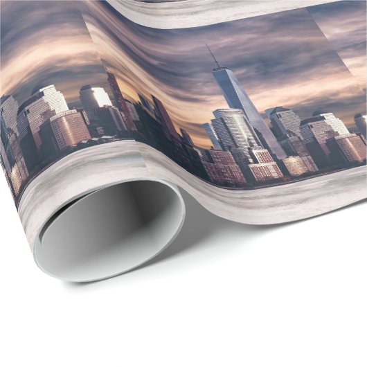 Seattle Skyline Geschenkpapier (Rolleneckpunkt)