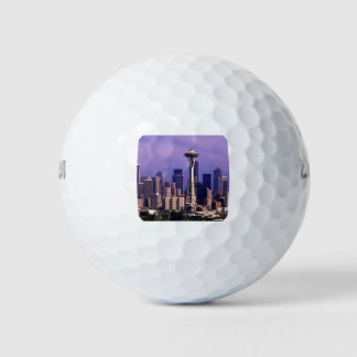 Seattle Skyline Golfball