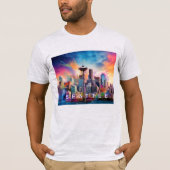 Seattle Skyline Graffiti Art T-Shirt (Vorderseite)