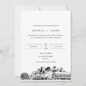 Seattle Skyline Hochzeitseinladung mit Foto Einladung (Vorderseite)