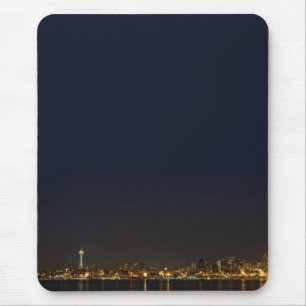 Seattle Skyline in der Nacht Mousepad