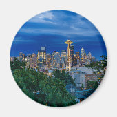 Seattle Skyline in Dusk Magnet (Vorne)