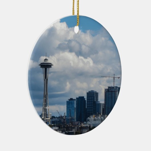 Seattle-Skyline Keramik Ornament (Rechts)