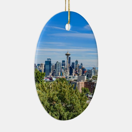 Seattle-Skyline Keramikornament (Rechts)