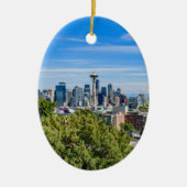 Seattle-Skyline Keramikornament (Vorne)