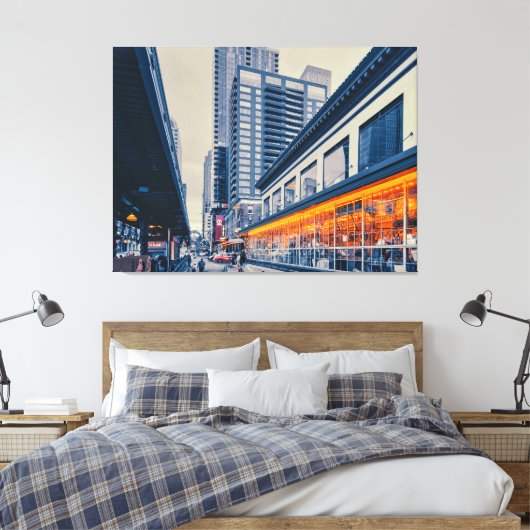 Seattle Skyline Leinwanddruck (Insitu (Schlafzimmer))