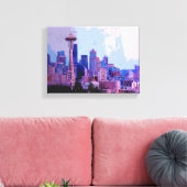 Seattle Skyline Leinwanddruck (Insitu (Wohnzimmer))