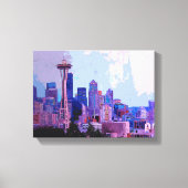 Seattle Skyline Leinwanddruck (Vorderseite)