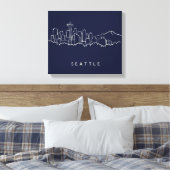 Seattle Skyline Leinwanddruck (Insitu (Schlafzimmer))