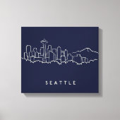 Seattle Skyline Leinwanddruck (Vorderseite)