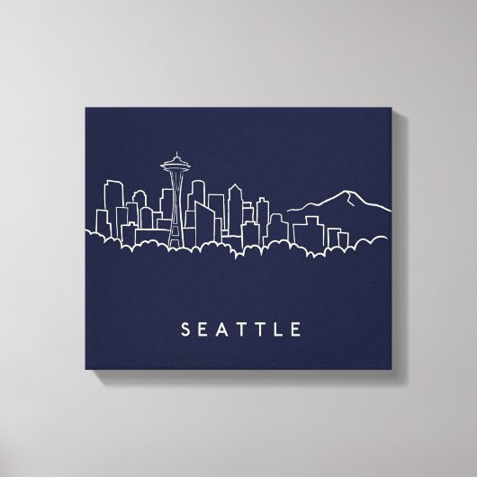 Seattle Skyline Leinwanddruck (Vorderseite)