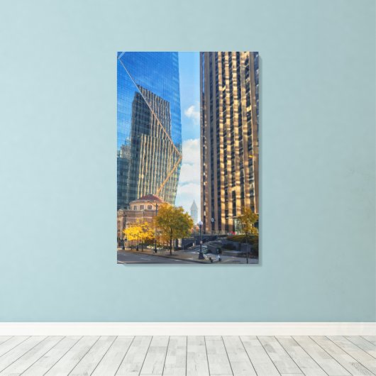 Seattle Skyline Leinwanddruck (Insitu (Holzboden))