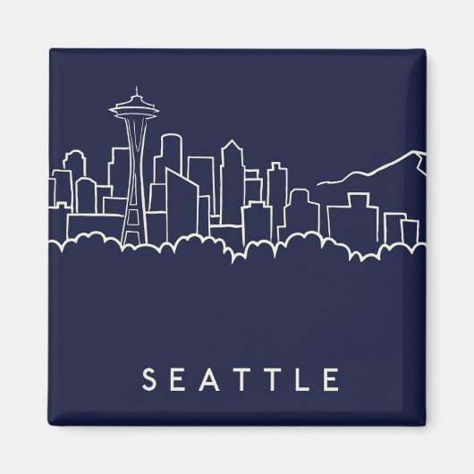 Seattle Skyline Magnet (Vorne)