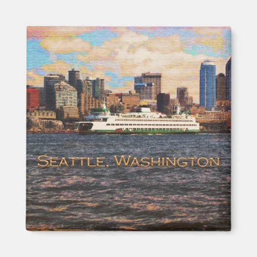 Seattle Skyline Magnet (Vorne)